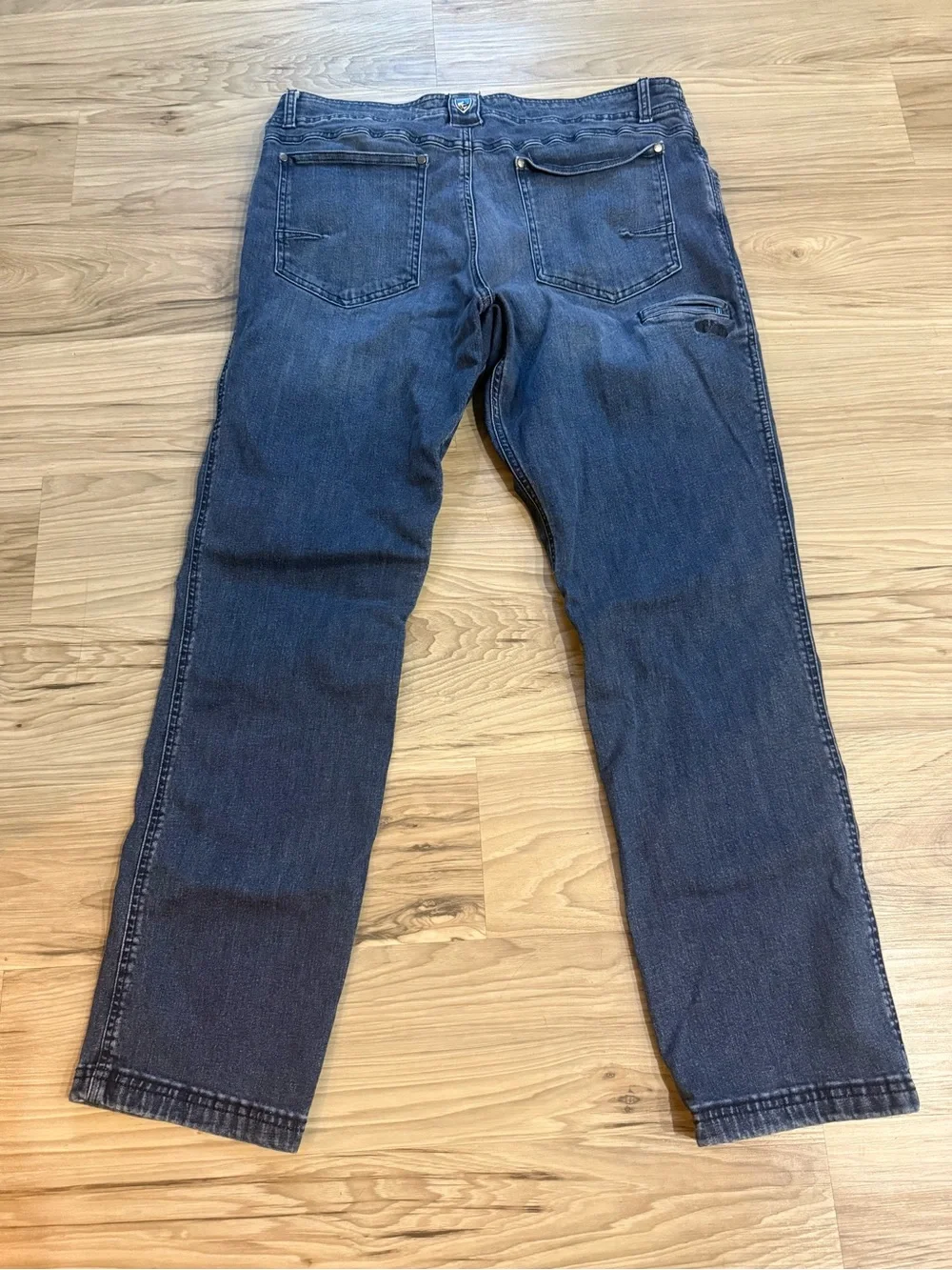 Kuhl Men's Dark Blue Denim Jeans - Classic Straight Fit Size 40 x 32